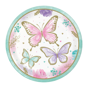 Butterfly Lunch Plates 8ct | The Party Darling