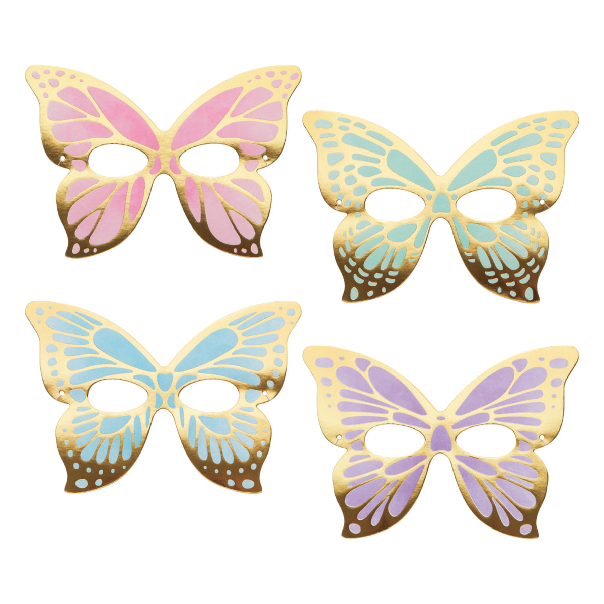Pastel Butterfly Party Masks 8ct | The Party Darling