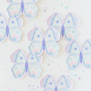 Purple & Pink Butterfly Lunch Plates 8ct | The Party Darling