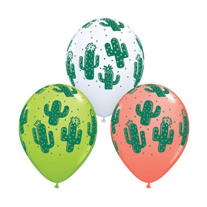 Colorful Cactus Latex Balloons 6ct| The Party Darling