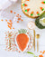 Sketchy Carrot Dessert Plates 8ct | The Party Darling