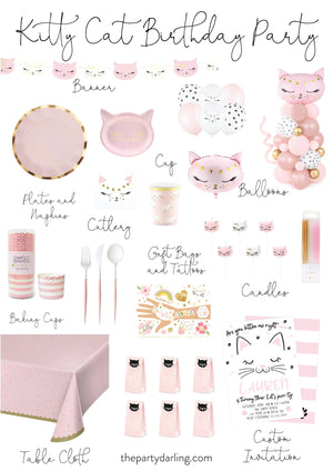 Kitty Cat Birthday Candles | The Party Darling