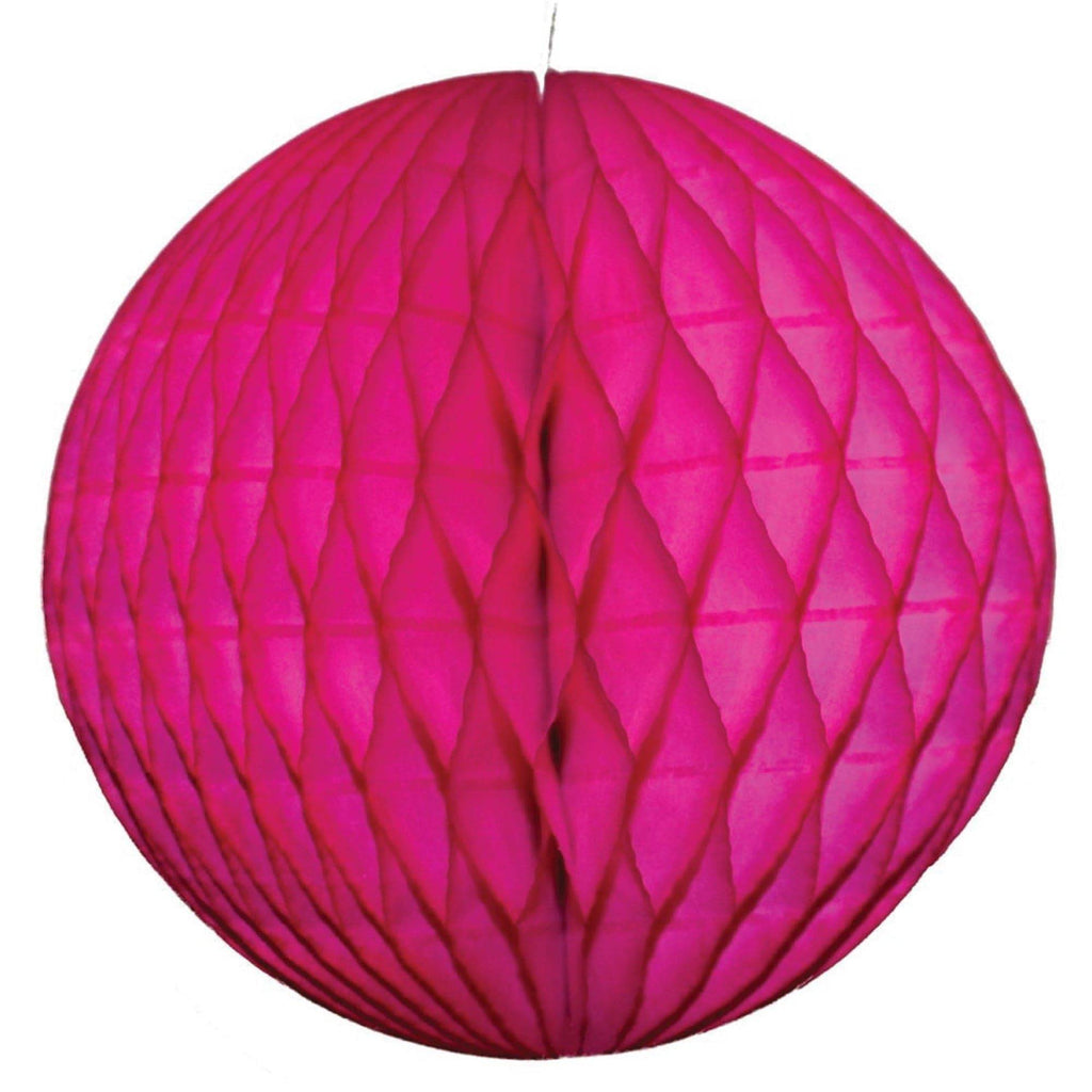 Cerise Honeycomb Tissue Ball