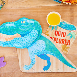 Dinosaur Explorer Lunch Plates 8ct on Placemats