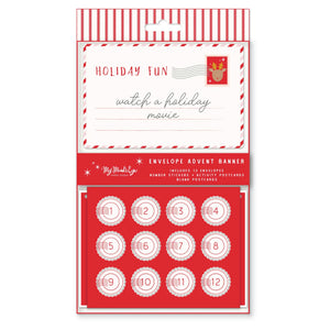 Christmas Advent Calendar Envelope Banner | The Party Darling