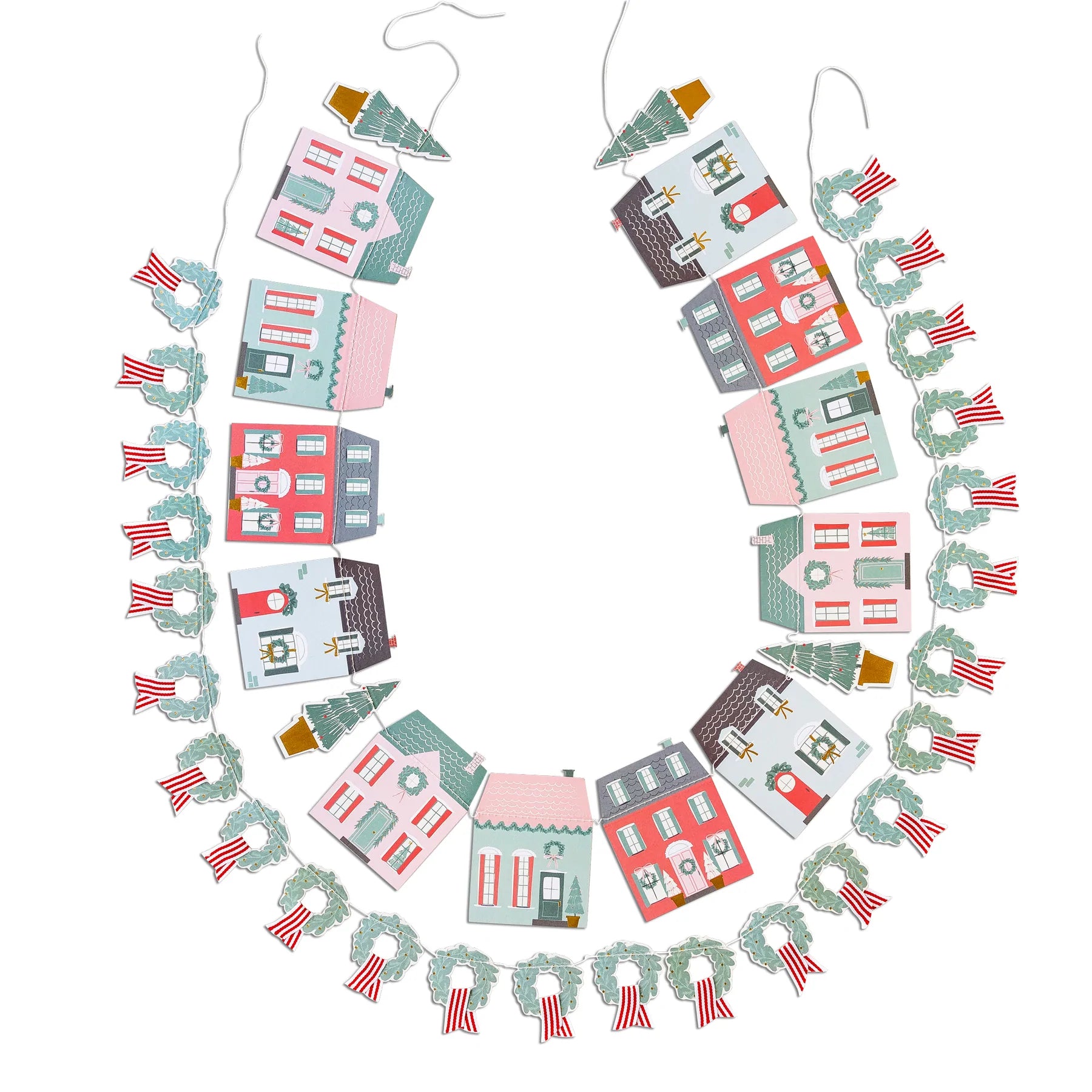 Christmas Village & Wreath Garland Set | The Party Darling
