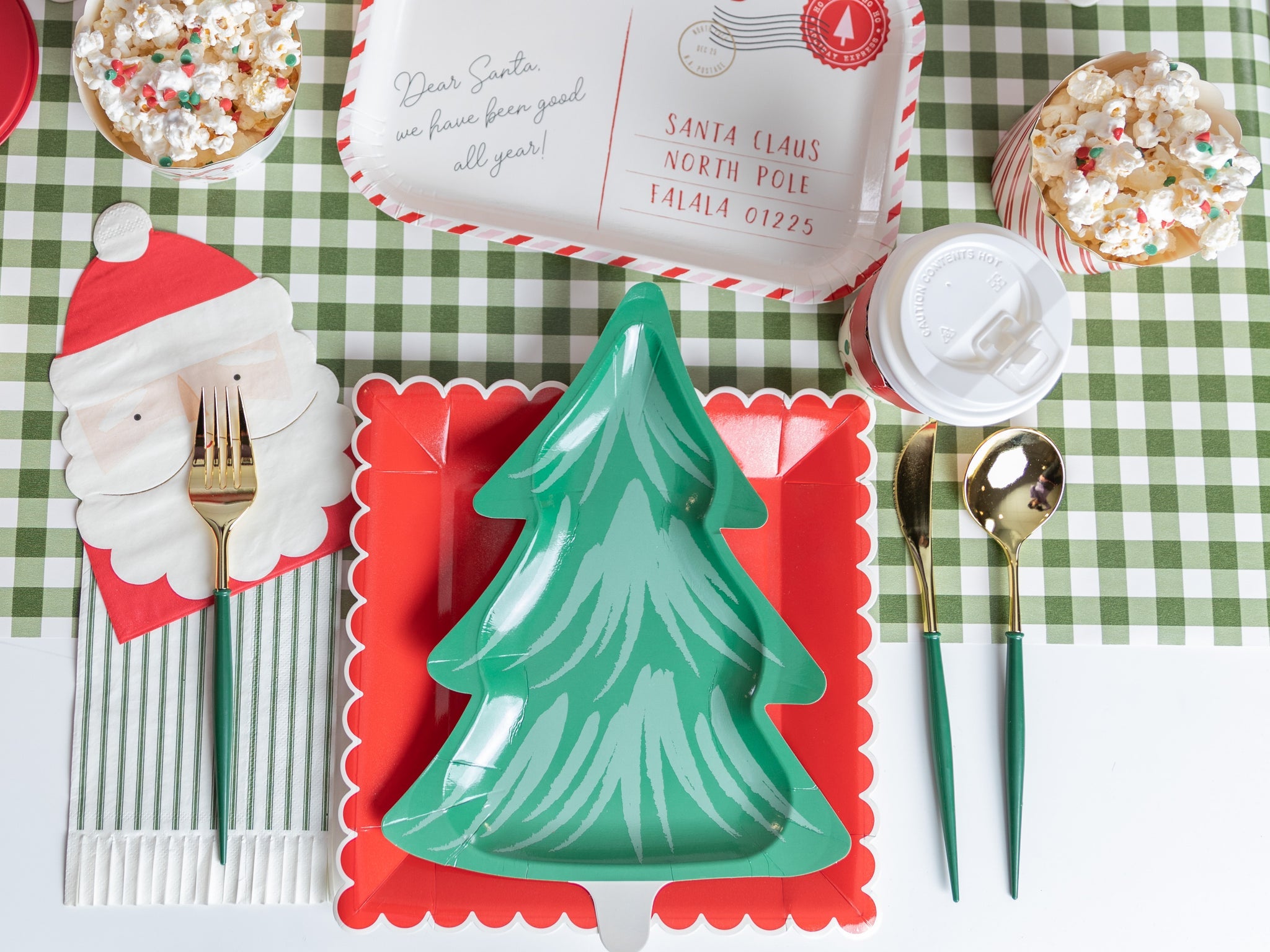 Pine Tree Lunch Plates 8ct | The Party Darling