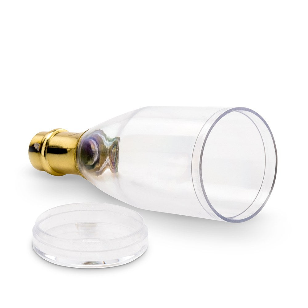 Mini Clear Plastic Champagne Bottle Favors 3ct | The Party Darling