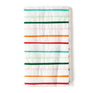 Festive Colorful Striped Dinner Napkins 24ct | The Party Darling
