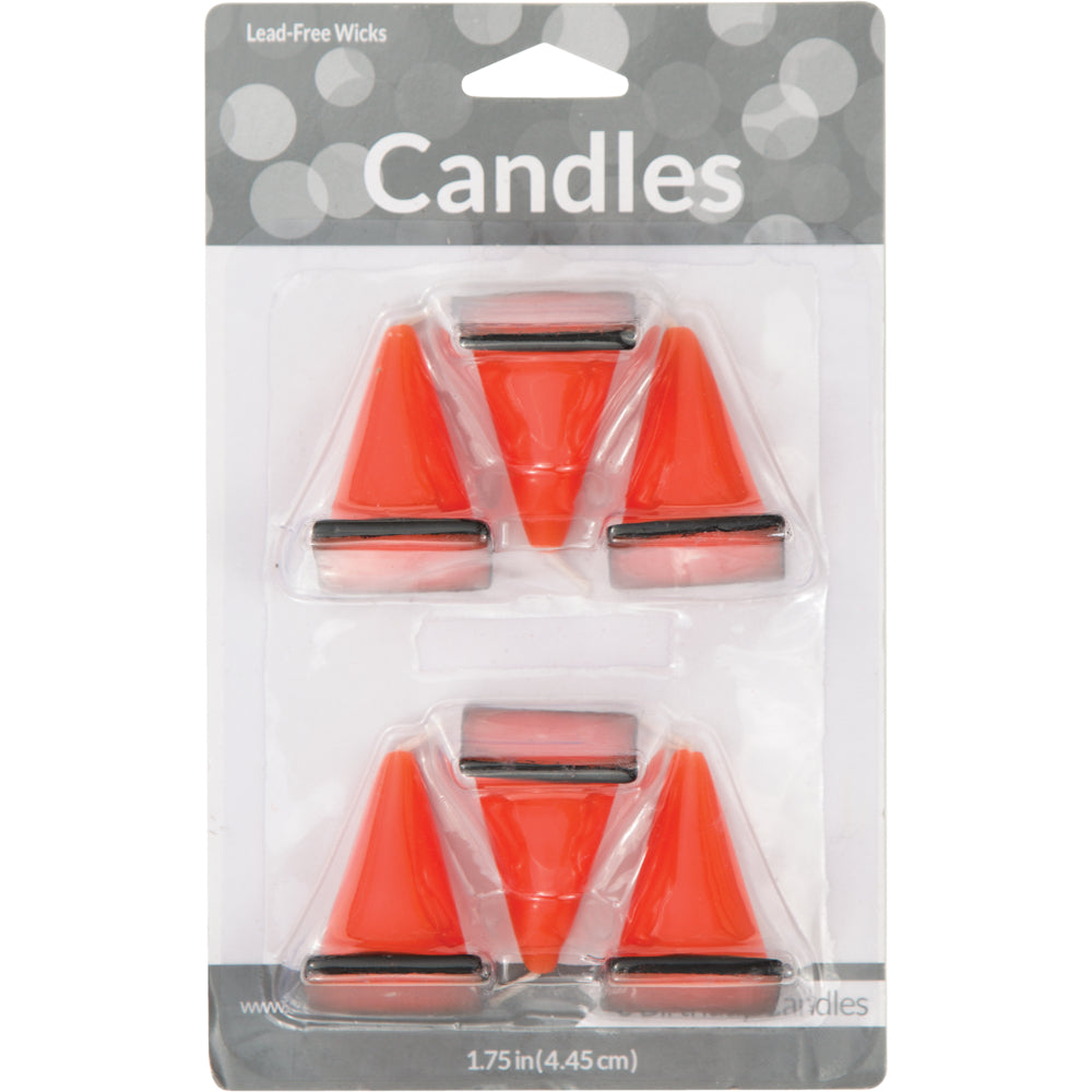 Construction Cone Party Candles 6ct | The Party Darling