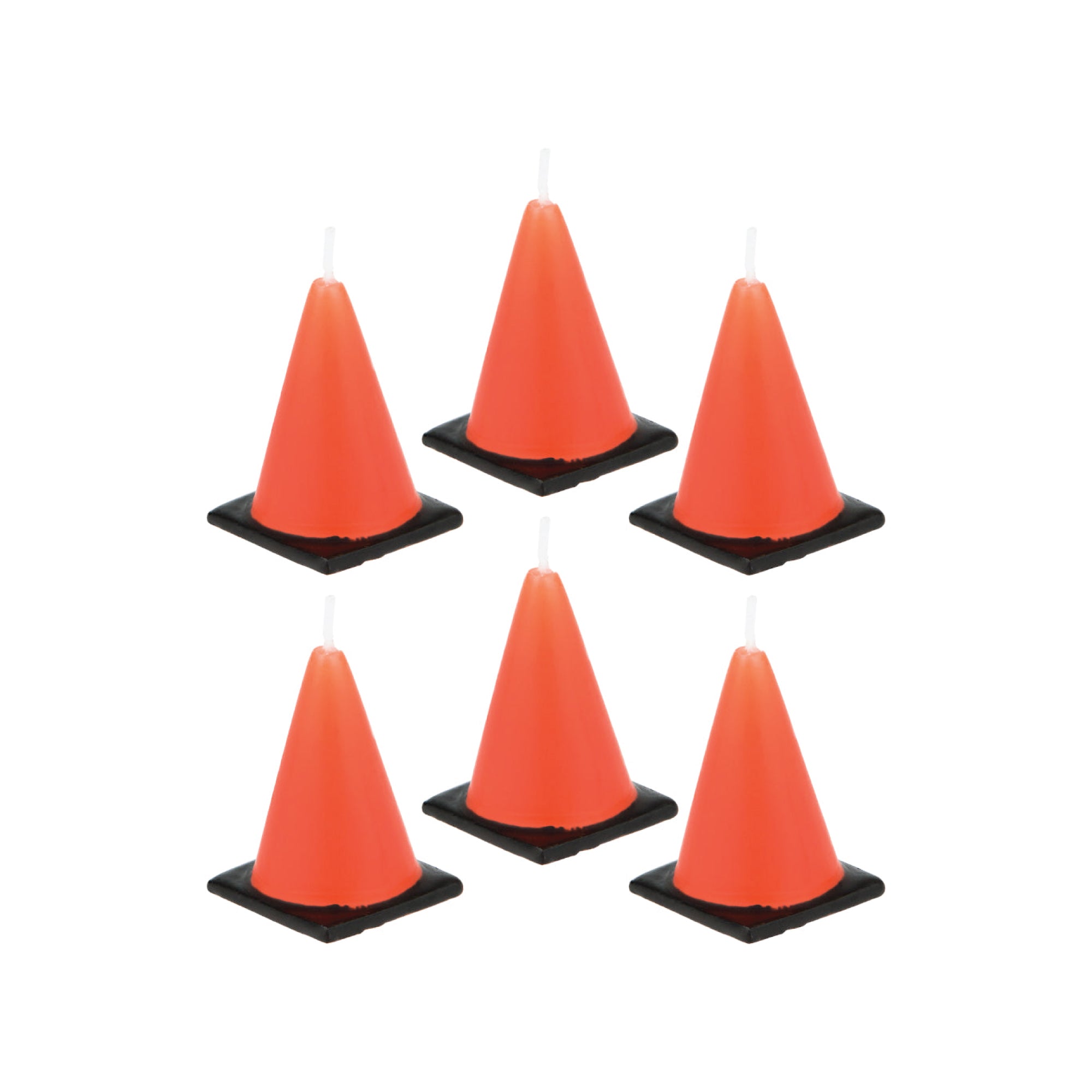 Construction Cone Party Candles 6ct The Party Darling