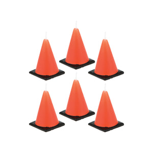 Construction Cone Party Candles 6ct | The Party Darling