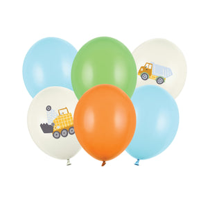Construction Party Latex Balloons 6ct | The Party Darling