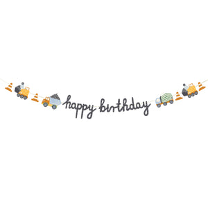 Construction Party Birthday Banner 6.5ft | The Party Darling