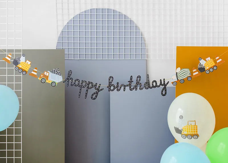 Construction Party Birthday Banner 6.5ft | The Party Darling