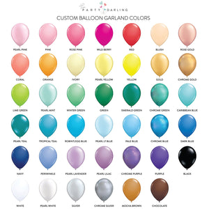 Custom Balloon Garland Colors