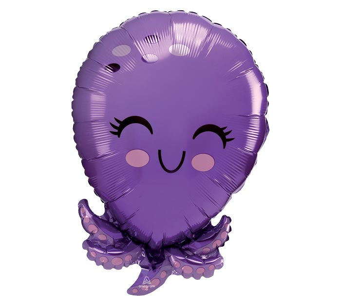 Silly Purple Octopus Foil Balloon 21" | The Party Darling