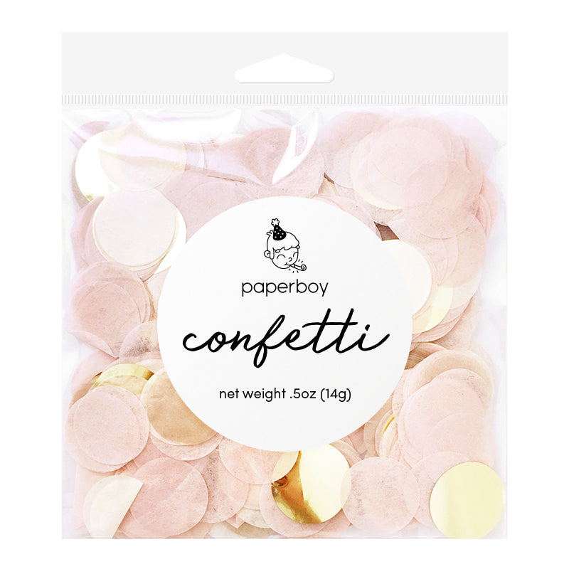 Blush & Gold Confetti Pack .5oz | The Party Darling