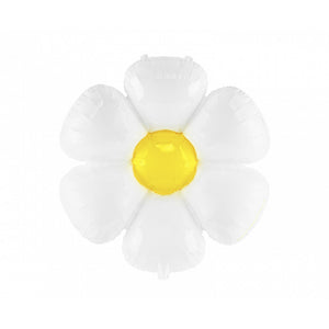 White Daisy Flower Foil Balloon 28in | The Party Darling