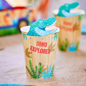Dinosaur Explorer Paper Cups 8ct - The Party Darling