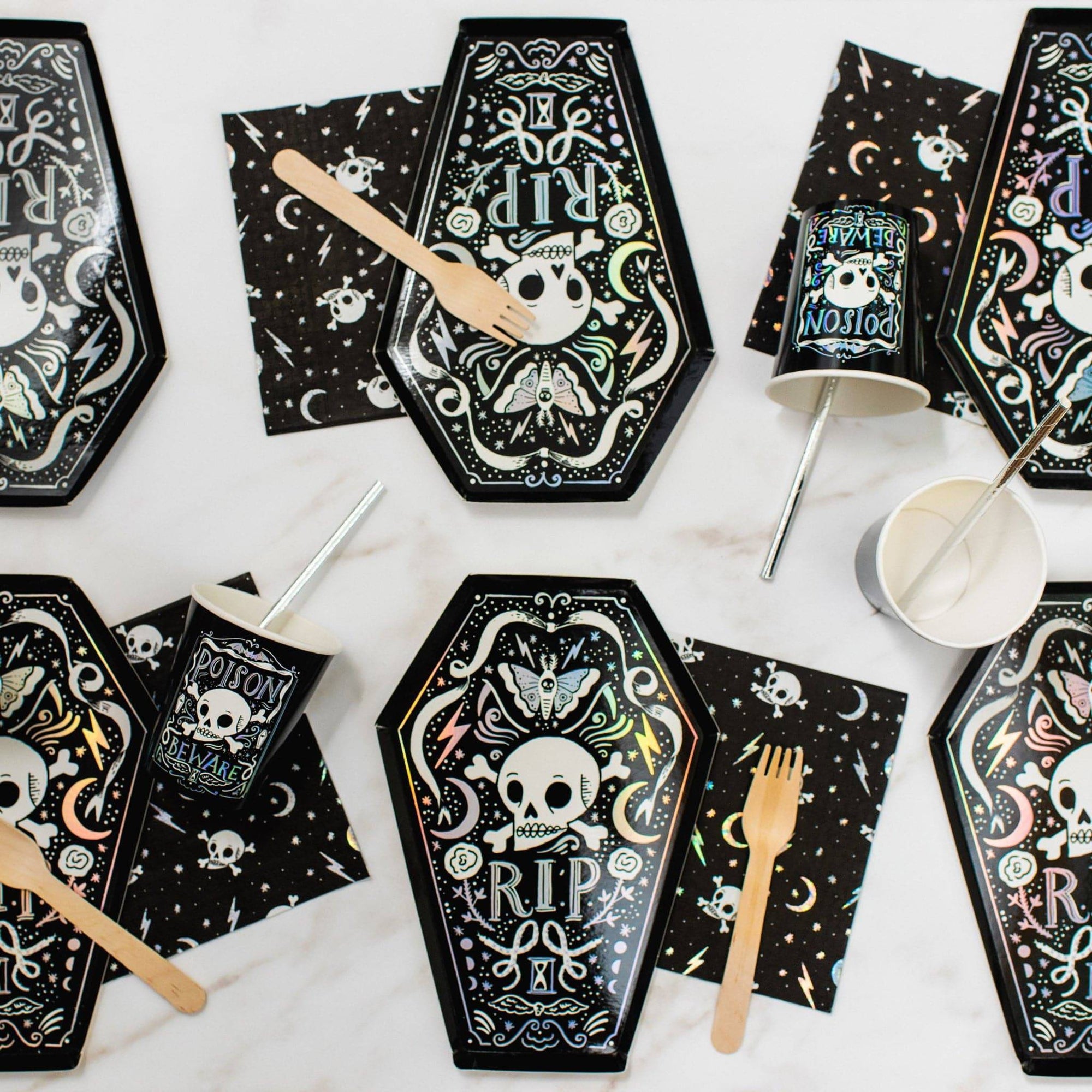 Doomsday Halloween Lunch Plates 8ct | The Party Darling