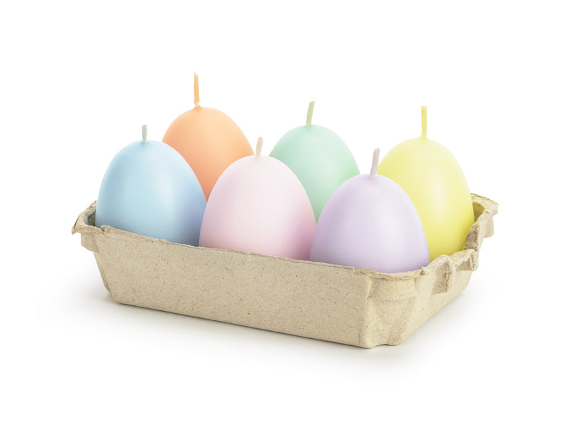 Pastel Easter Egg Candles 6ct | The Party Darling