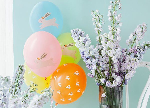 Pastel Multicolor Polka Dot Balloons 6ct