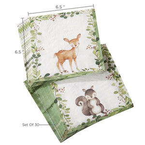 Woodland Baby Shower Lunch Napkins