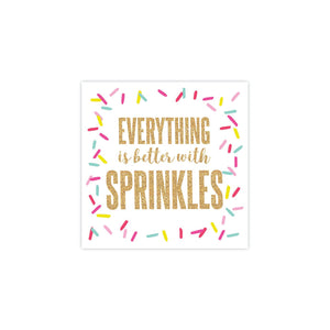 Everything is Better with Sprinkles Beverage Napkins 20ct | The Party Darling