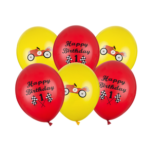 Fast Race Car 1st Birthday Balloons 6ct | The Party Darling