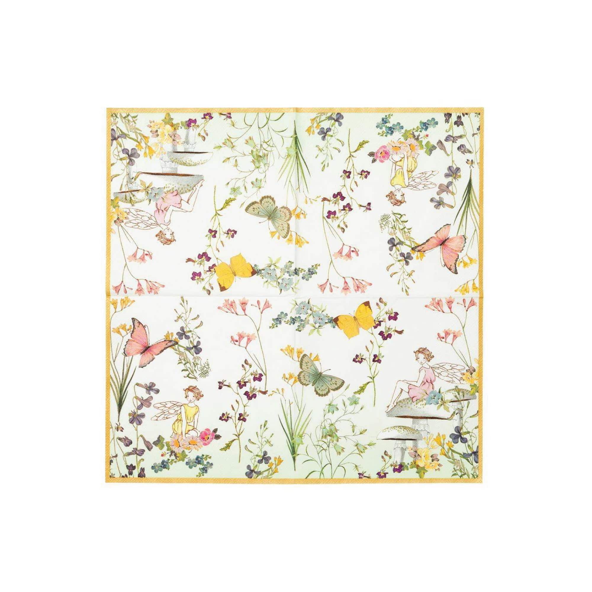 Floral Fairy Lunch Napkins 20ct | The Party Darling
