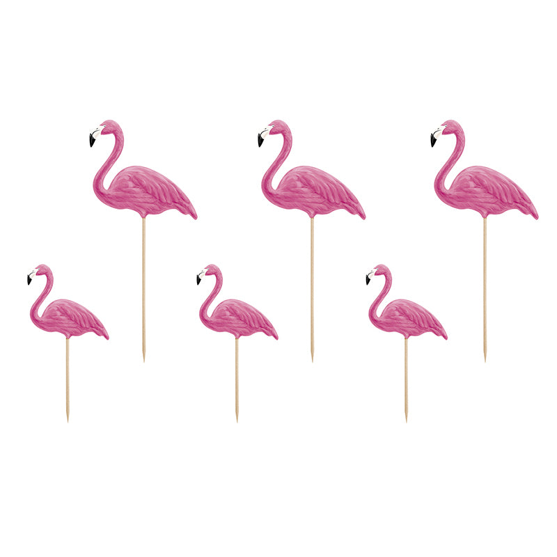 Flamingo Straw Toppers/flamingo Birthday Decoration/flamingo