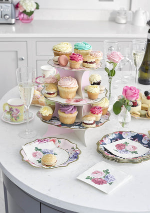 Floral Tea Party Cupcake Stand 1ct - The Party Darling
