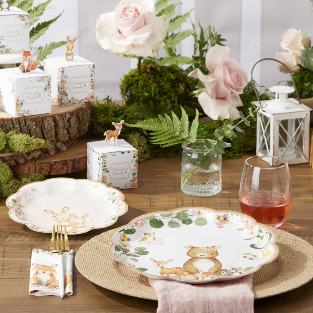 Floral Woodland Animals Lunch Napkins 30ct The Party Darling