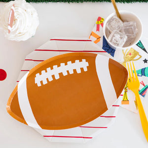 Football Paper Plates 8ct | The Party Darling
