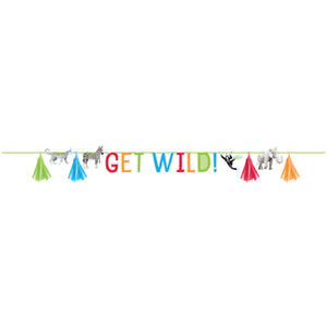 Get Wild Safari Tassel Banner 8ft | The Party Darling