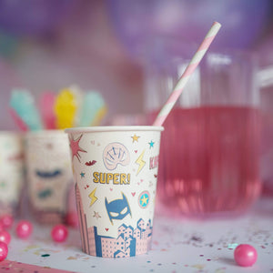 Superhero Girl Paper Cups - The Party Darling