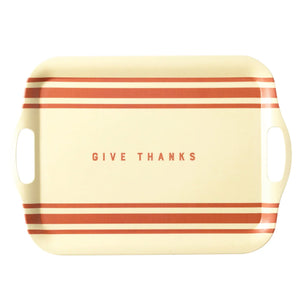 Give Thanks Fall Bamboo Serving Tray | The Party Darling