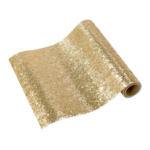 Glitter Gold Paper Table Runner 6ft | The Party Darling
