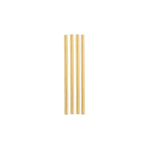 Gold Metal Cocktail Straws 4ct | The Party Darling