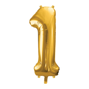 34" Giant Gold Number 1 Balloon | The Party Darling