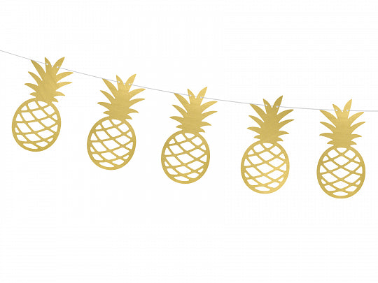 Gold Pineapple Garland 5ft | The Party Darling