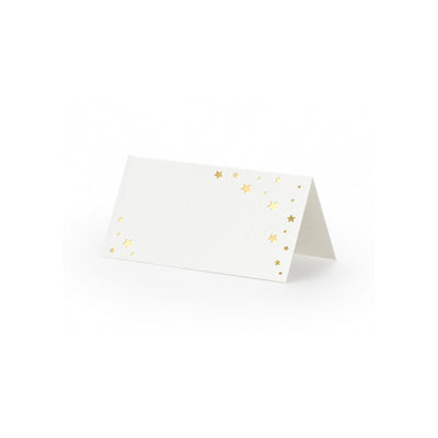 Gold Stars Place Cards 10ct
