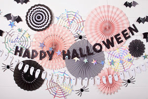 Black Happy Halloween Letter Banner