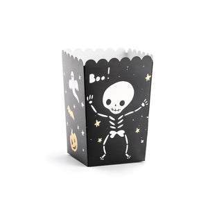 Black Halloween BOO Popcorn Boxes 6ct |The Party Darling
