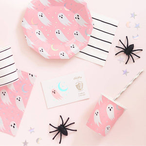 Pink Halloween Ghost Lunch Napkins 16ct | The Party Darling