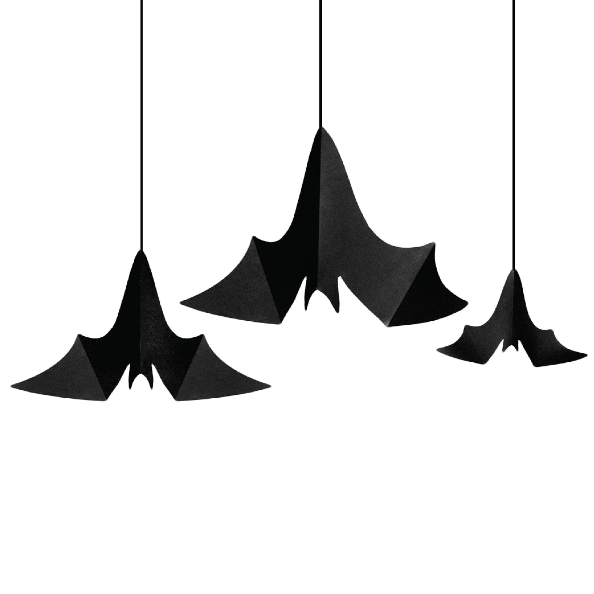 Halloween Hanging Bats 3ct The Party Darling