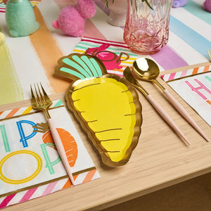 Hoppy Easter Carrot Lunch Plates 8ct | The Party Darling