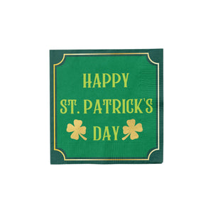 Happy St. Patrick's Day Dessert Napkins 16ct | The Party Darling