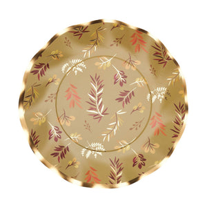 Harvest Green Salad Plates 8ct | The Party Darling